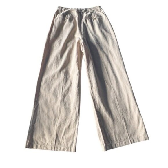 Madewell Sz 8 The Harlow Wide-Leg Linen Blend Pants In “Forgotten Landscape” NWT - Picture 3 of 10